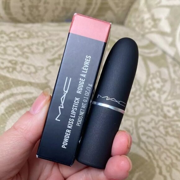 New in Box MAC Powder Kiss Matte Lipstick~Mull It Over~Full size 3 g/0.1 oz - Picture 4 of 6